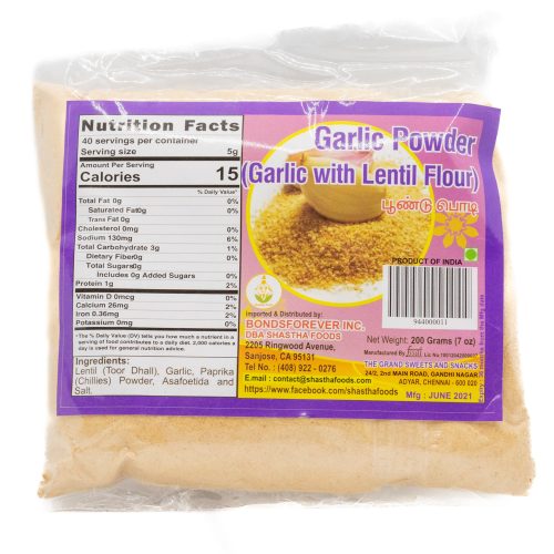 Grand Sweets & Snacks - Garlic Podi (200 Gms)