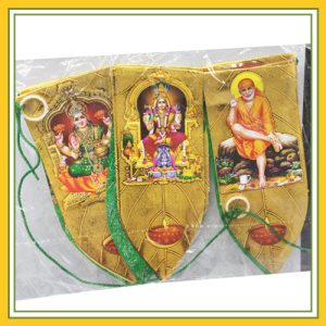 Plastic Hand Thorans -  Golden Leaves