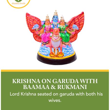 Krishna, Rukumani & Bamba on Garuda